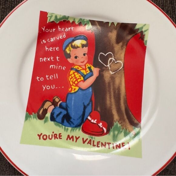 Rosanna “Your Heart is Carved Here Next to Mine” Small Plate & Coffee Cup Set - Picture 11 of 11